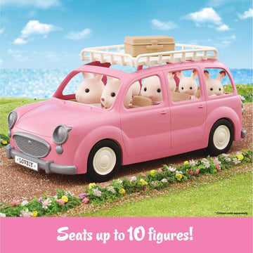 Calico Critters - Family Picnic Van - Family Vehicles - Kids Pretend Play Toy, Miniature Vehicle & Accessories Set, Ages 3+