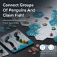 Allplay Waddle Board Game for Adults and Families - Connect Groups of Penguins to Claim The Most Fish - 1-Minute to Teach in A Small Box - 15 Min 2-5