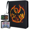 LIMSTDIC Card Binder with Sleeves - 4-Pockets Pokemon Card Binder Holder Compatible with TCG Trading Cards, Card Storage Album with Zipper for Boys