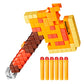 NERF Minecraft Firebrand, Dart Blasting Axe, 6 Elite Foam Darts, Design Inspired by Minecraft Axe in The Game, Pull Down Priming, Minecraft Toys