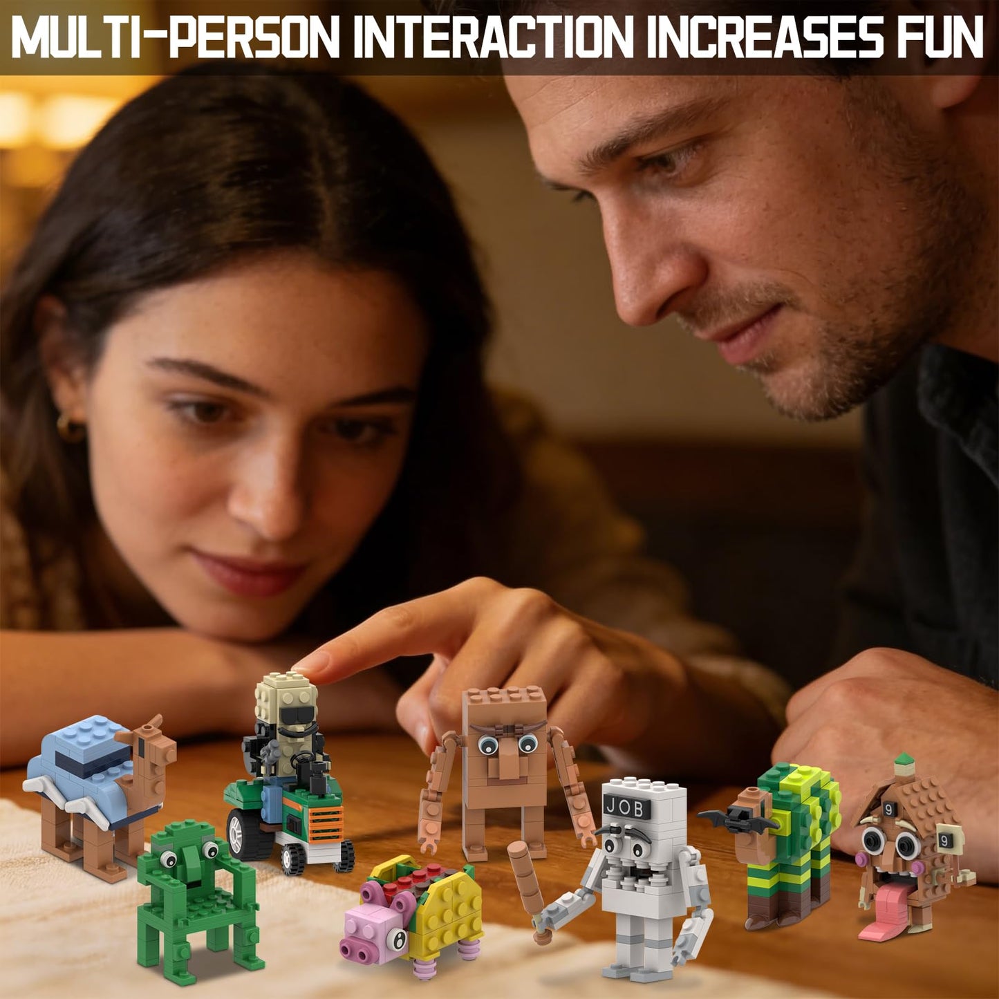 Myth Qholve Italian Brain Rot Unique Cartoon Characters Building Blocks 8 in 1 Educational & Entertaining Gift Idea for Kids Teens & Adults