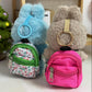 PanniOhye 6PCS Mini Doll Backpack for 15cm/17cm Vinyl Dolls - Blind Box Accessories, Multi-Color, Holds Small Items (Pattern)