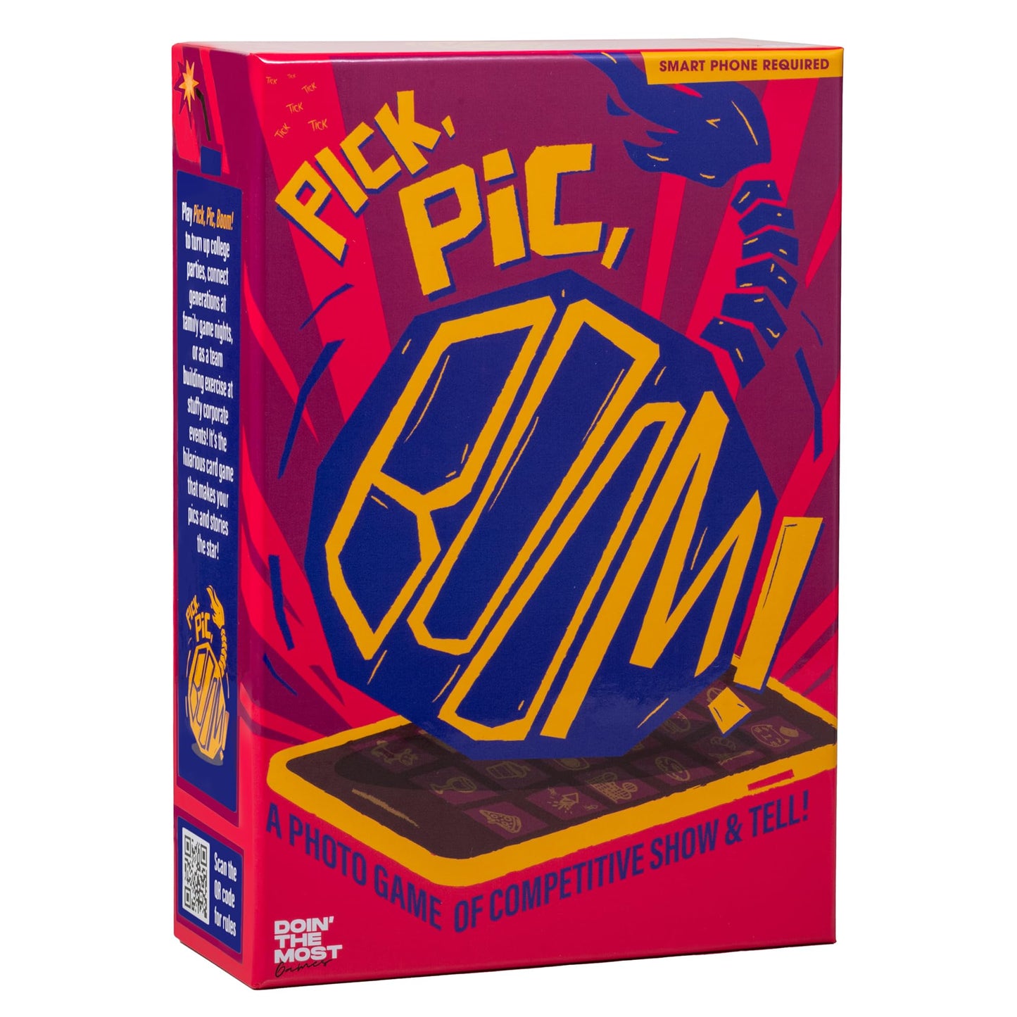 Doin' The Most - Pick, Pic, Boom!: Hilarious Party Card Game of Competitive Show and Tell. Fun for Teens, College Students, Office Parties, or Family