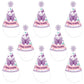 Big Dot of Happiness Beautiful Butterfly - Cone Happy Birthday Party Hats for Kids and Adults - Set of 8 (Standard Size)
