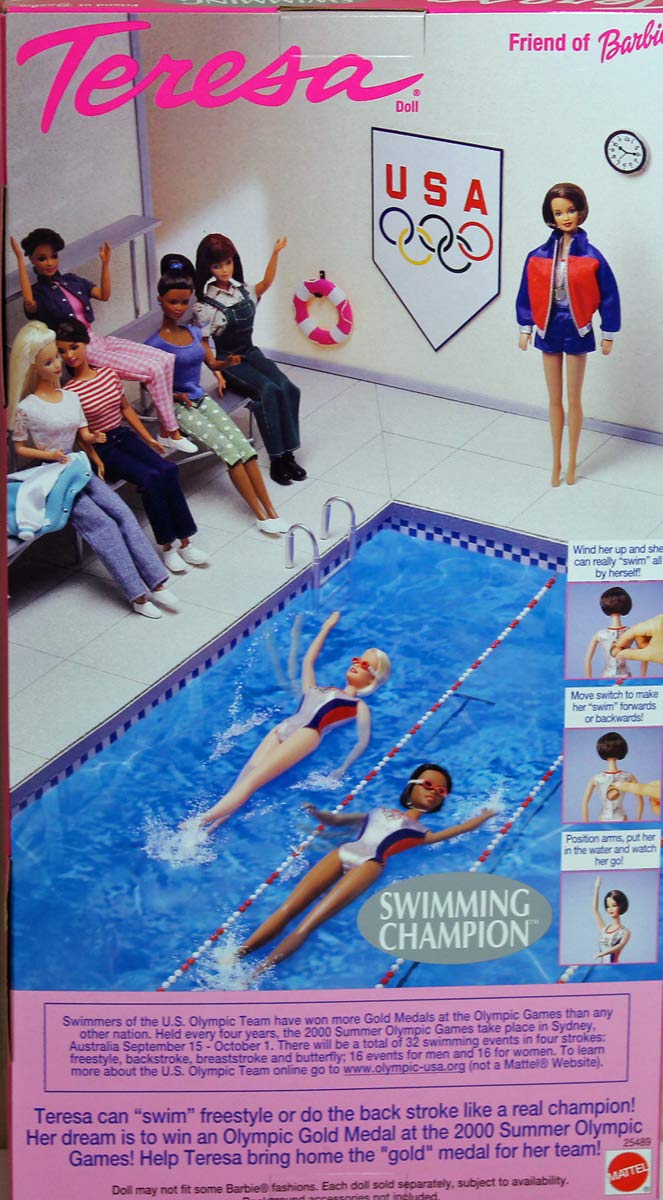 Teresa, Swimming Champion, Friend of Barbie, Mattel 25489