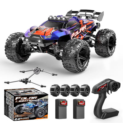 Cirmine RC Cars 1:14 All Terrain Off-Road RC Truck, 4WD Fast Remote Control Car 40+ KPH, 4X4 Waterproof RC Vehicle with 2 Rechargeable 1300 mAh