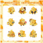 9 PCS Cheese Honeycomb Centerpieces Table Decorations Cheese Table Centerpieces for Cheese Party Supplies Cheese Birthday Party Decorations