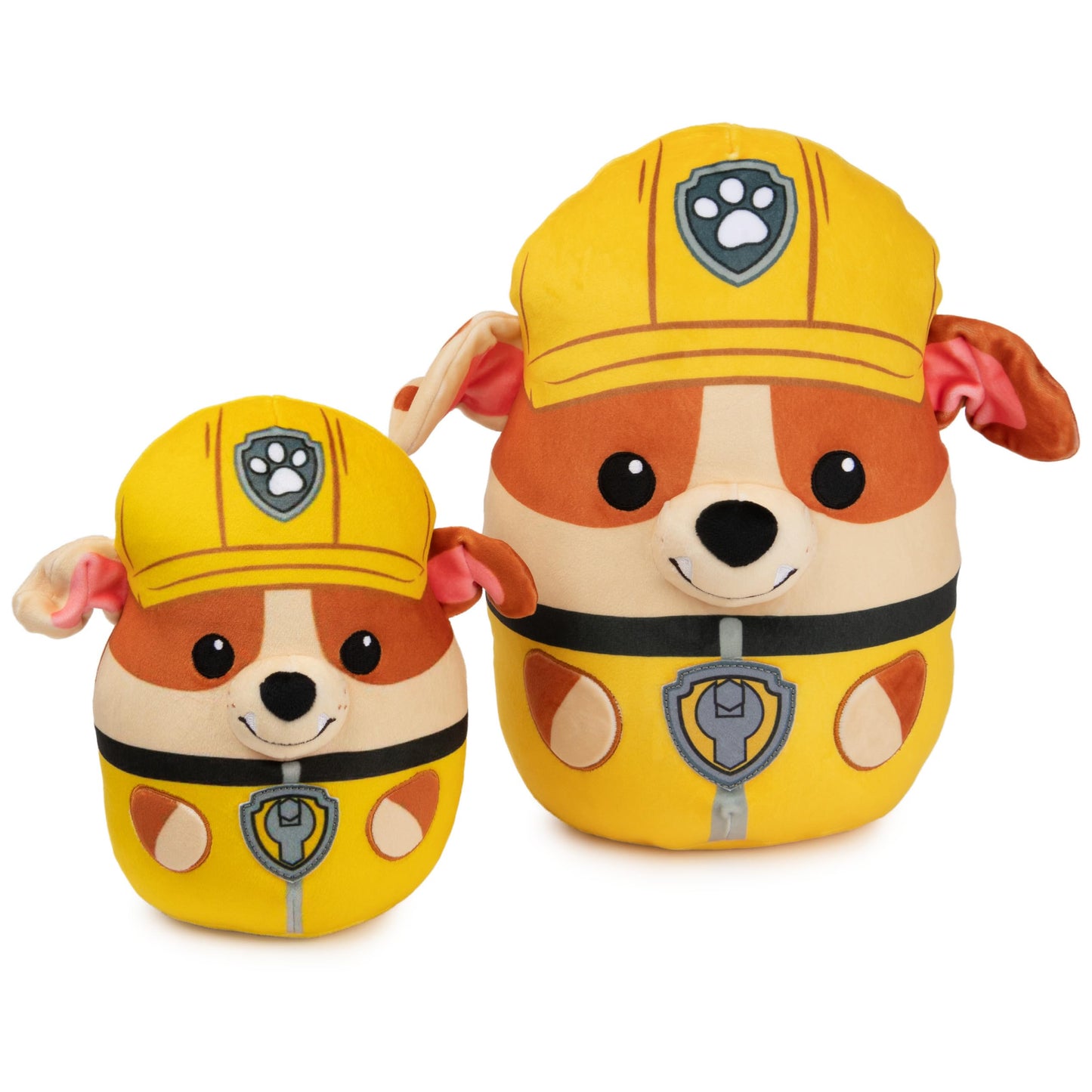 Paw Patrol Rubble Squish Plush, Official Toy from The Hit Cartoon, Squishy Stuffed Animal for Ages 1 and Up, 12”