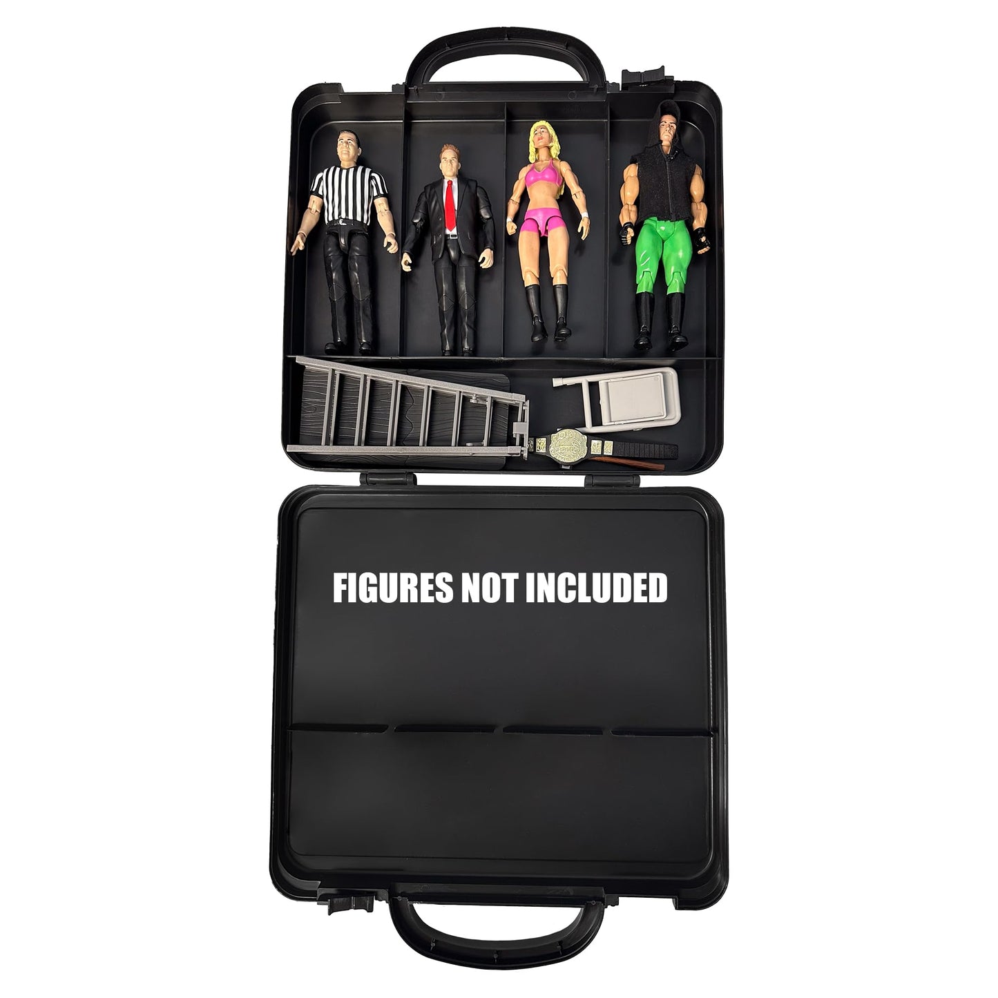 Deluxe Carrying Case With Accessories for Wrestling Action Figures