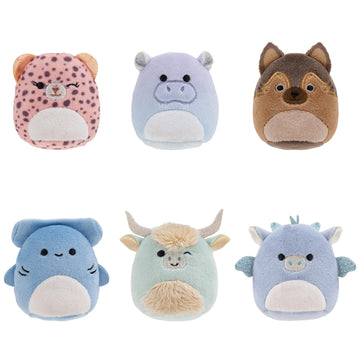 Squishville by Original Squishmallows Varsity Squad Plush - Six 2-Inch Squishmallows Plush Including NYA, Rocket, Benedict, Mario, Dane, and Armie
