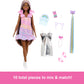 Barbie Fun & Fancy Fashion Doll & Accessories, with Extra-Long Black Hair & 2 Looks, Including Silver Dress & Hair Extension