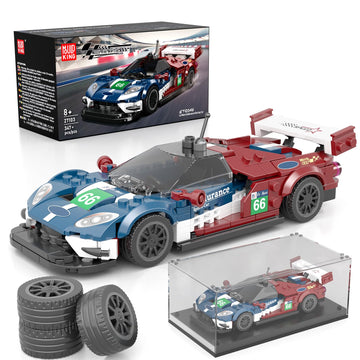 Mould King Vintage Car Building Kits, MOC Racing Car Toys Model, Vehicle Blocks Set Suitable for Boys to Build, House Decoration Gifts for Kids