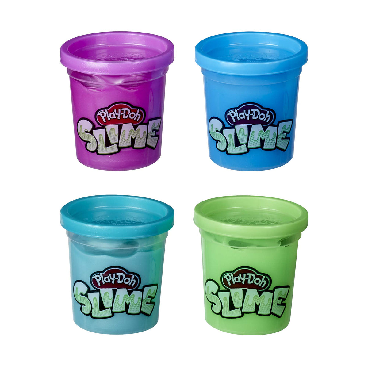 Play-Doh Foam and Play-Doh Slime Kit: Super Cloud Slime, HydroGlitz, Super Stretch, and Krackle 13 Multipack Bundle of Cool Colors, Kids Party Favors,