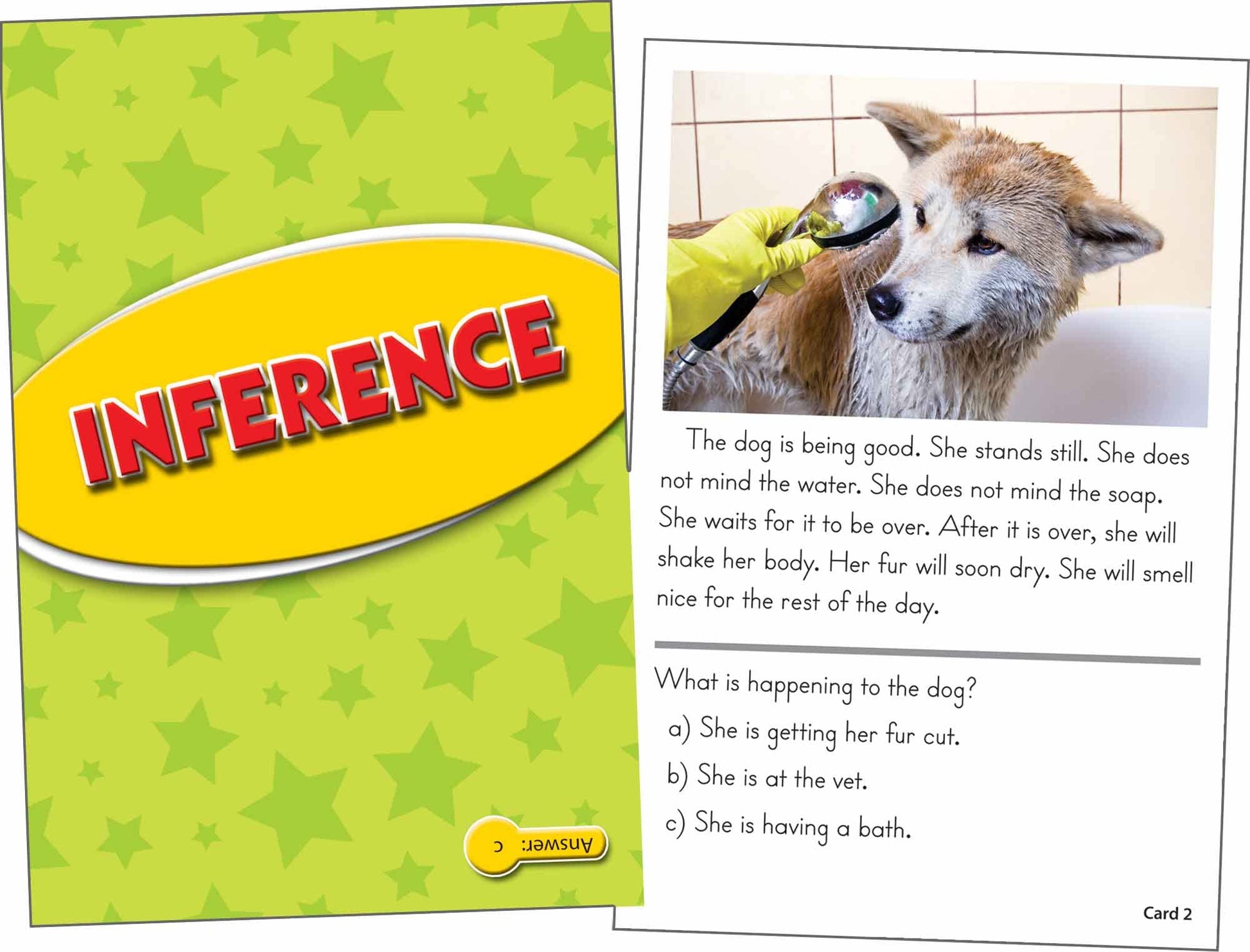 Edupress Reading Comprehension Practice Cards, Inference, Yellow Level (EP62990) Medium