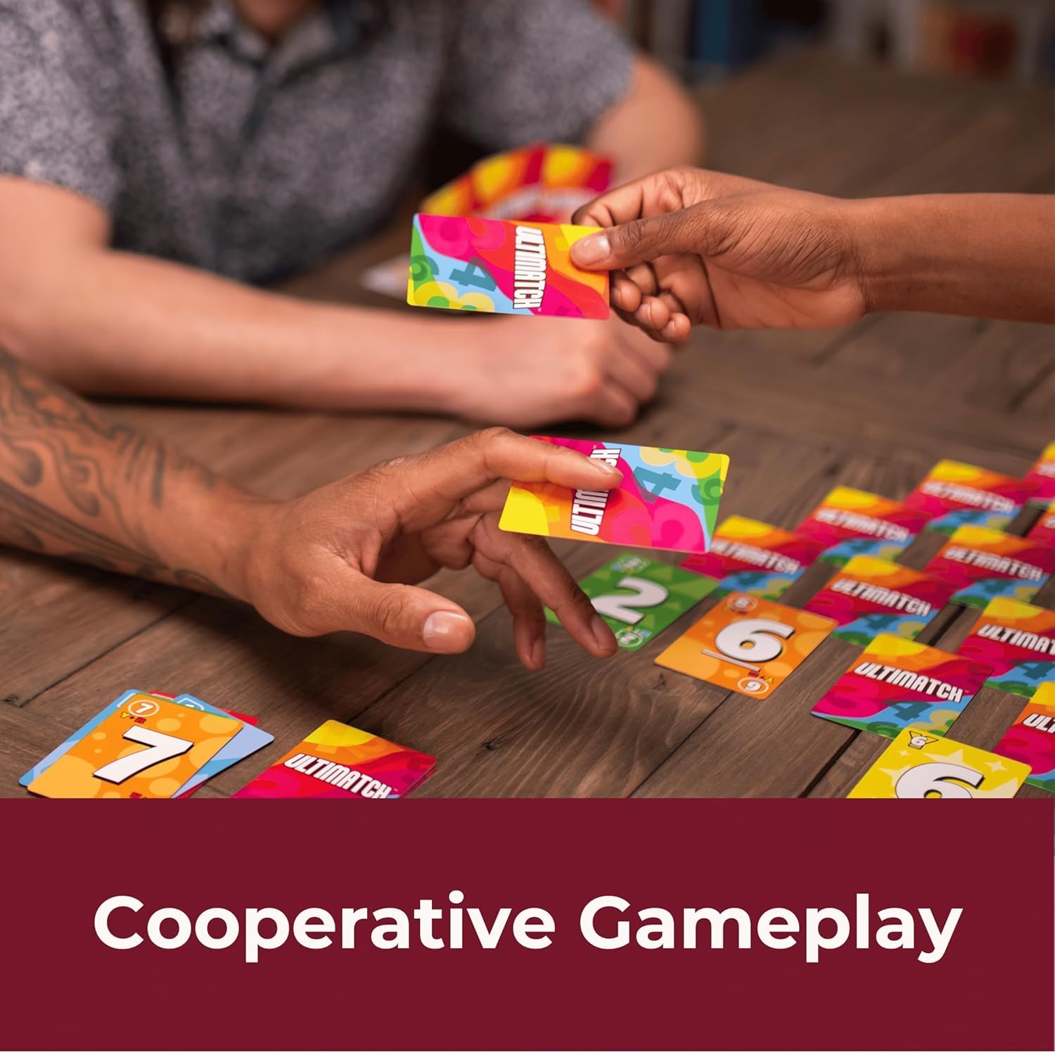 Fireside Games Ultimatch | Cooperative Pyramid Card Game | Award-Winning | Match by Color Number and Math | Ages 10+ | 1-5 Players | Family Game Night