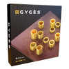 Gyges - Abstract Strategy Board Game for 2 Players | Elegant Wooden Board & Metal Rings for Ages 8 to Adults by Blue Orange Games
