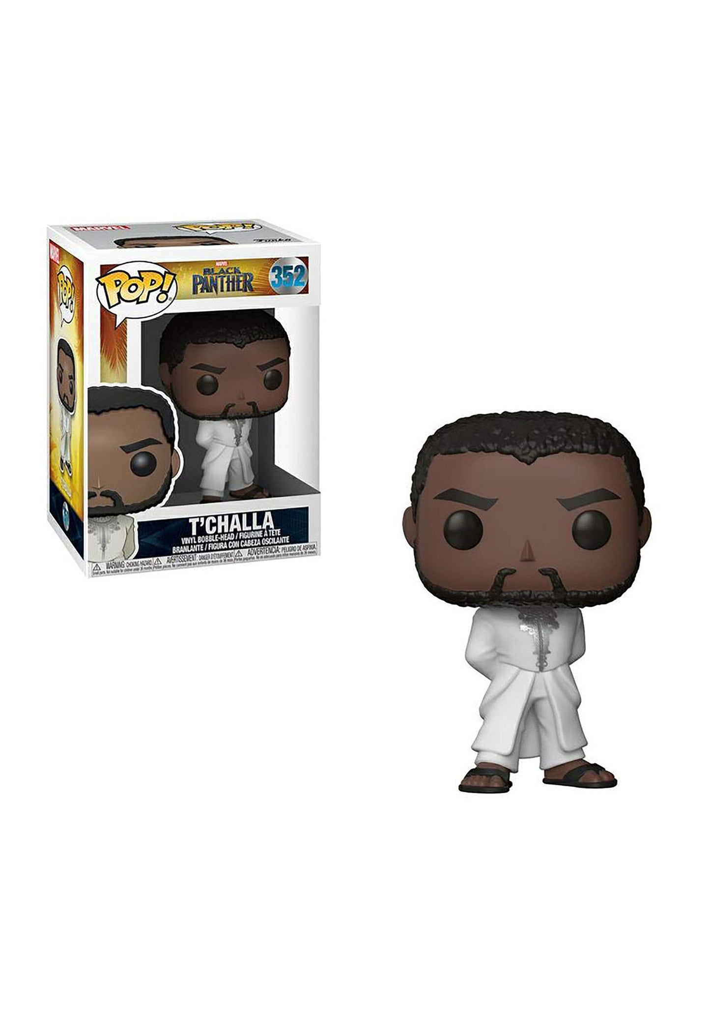 Funko Pop Marvel Black Panther Robe Collectible Figure, Multicolor