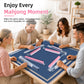 Xynzzeu Mahjong Racks with Pushers, 4 Pcs Clear Acrylic Mahjong Tile Racks with Pushers, 18.5 Inch American Mahjong Compatible, Non-Slip Smooth Push