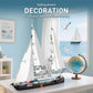 Mould King 10194 Boat Building Sets, MOC Ship Building Kits, Ocean Explorer Boat Model, Home Desk Decor, Collectible Building Toys for Adults/Teens
