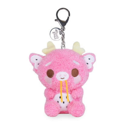 Cuddle Barn PlushGoals - Mini Dorian Keychain | Super Soft Cute Kawaii Dragonfruit Dragon Collectible Stuffed Animal Plush Toy Clip On Bag Charm, 4