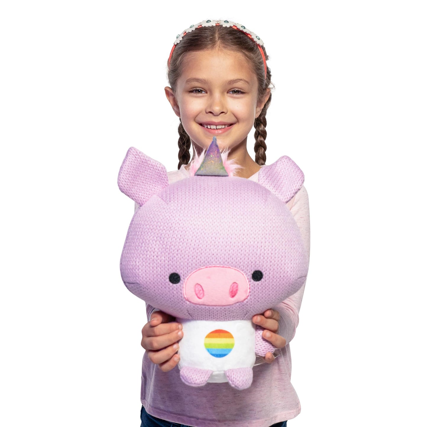 Ami Amis™ Jumbo Oinkie- Soft Cozy Crochet Plush, Adorably Cute Details, Extra Cuddly Size for Collection Enthusiasts