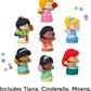 Fisher-Price Little People Disney Princess Toys, Set of 7 Character Figures for Toddler and Preschool Pretend Play