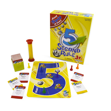 5 Second Rule Game Jr. - Simple Questions Card Game for Family Fun, Party, Kids, Travel, Game Night & Sleepovers - Think Fast and Shout Out Answers