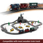 Battery Operated Train for Wooden Track, 3Pcs Motorized Train Toy for 3 4 5+Years Old Boy Girl Toddlers, Electric Trains Compatible with Thomas