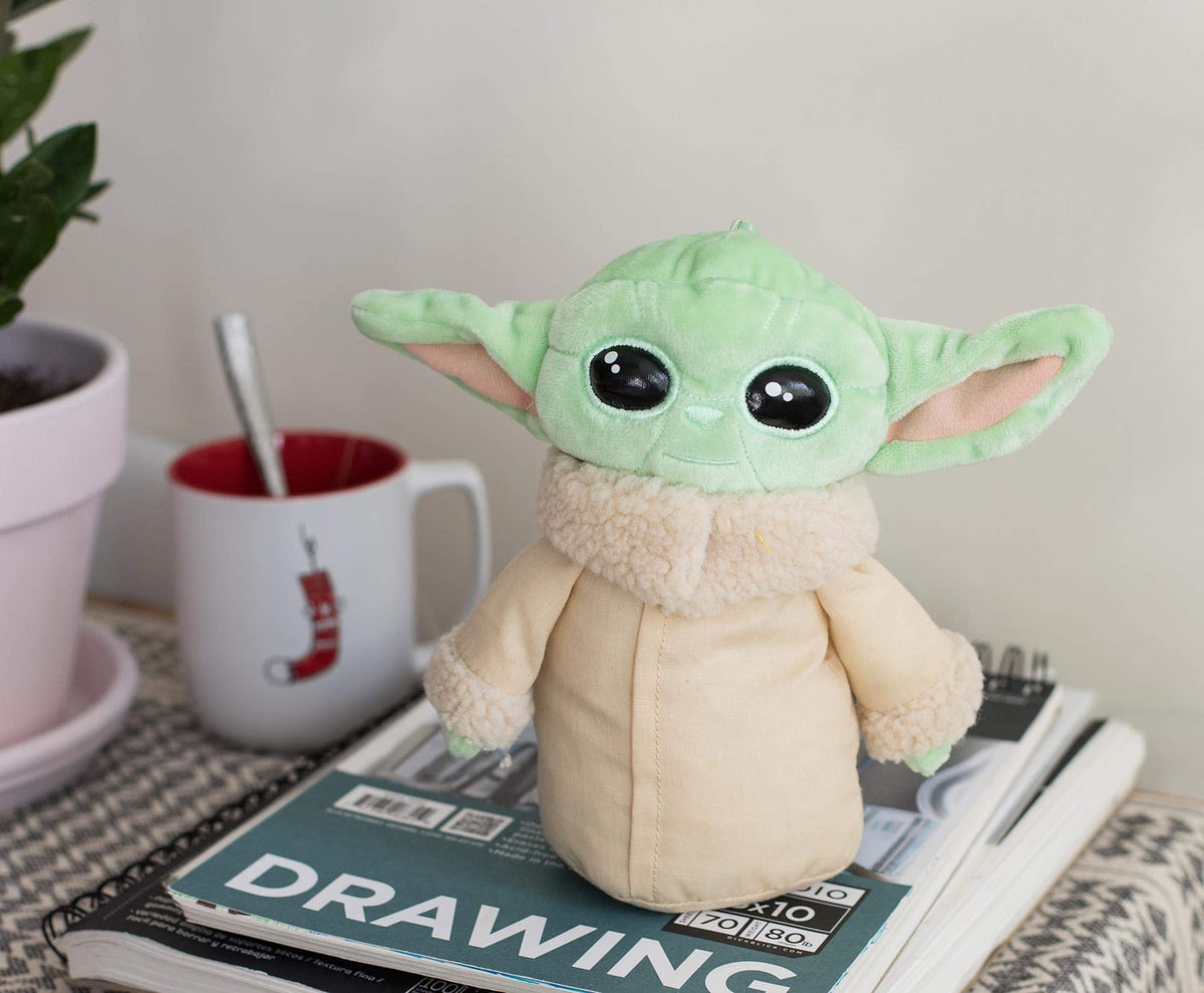 Star Wars: The Mandalorian The Child 8-Inch Small Plush Toy with Pocket Zipper | Baby Yoda Plush Clip-On Doll | Super Soft Stuffed Animals Plushie