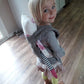 Angel Shine Cotton Baby Doll Backpack Carrier - Front and Back Accessory for Kids,Ideal for Little Girls and Boys(Grey)