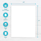 PrintWorks White Cardstock 8.5" x 11" - 67 lb/147 gsm Vellum Bristol - 100 Sheets - Made in the USA - SFI® Certified - 92 Bright - Card Stock Printer