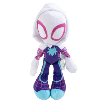 Marvel Spidey and His Amazing Friends 8" Gwen Stacy Ghost Spider Plush - Spider-Man Stuffed Animal Toy Figure - Officially Licensed - Spider-Verse
