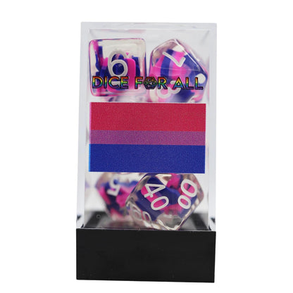 Bisexual Flag RPG Dice Set