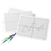 Didax Write and Wipe Coordinate Board Set with X/Y Axis for Grades 3-8, 9 x 12 Inches, Plastic, Set of 10