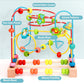 Joqutoys Bead Maze Toy for 1 2 3 Year Old Kids, Wooden Colorful Roller Coaster Circle Toys, Early Educational Toys for Toddlers, First Birthday Gifts