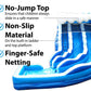 TentandTable 19FT Inflatable Dual Curved Water Slide & Blower, Blue Wave