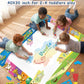 Wedopro Water Doodle Mat 40x30 - Mess-Free Toddler Toys for Ages 3-7 with 27 Pcs | Reusable Water Reveal Educational Drawing Mat for Kids with 24 ABC
