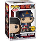 A n g u s Y o u n g (Chase): P o p ! Rocks Vinyl Figurine Bundle with 1 Compatible 'ToysDiva' Graphic Protector (36318 - B/A)