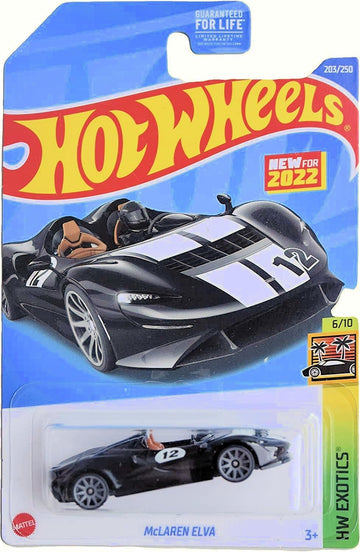 Hot Wheels 2022 Exotics Super Car 5?Pack - McLaren Elva, ‘71 Lamborghini Miura SV, Sian FKP 37, Lotus Elise & Koenigsegg Gemera | Die-Cast Metal 1:64