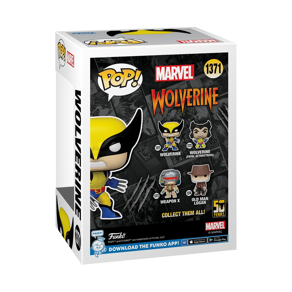 Funko POP! Marvel: Wolverine 50th - Ultimate Wolverine - (Classic) - X-Men - Collectable Vinyl Figure - Gift Idea - Official Merchandise - for Kids