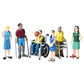 Creative Minds Marvel Education Diverse Abilities Toy Figure Set for Kids Ages 3+, Set of 6 Inclusive Toy Figurines with Wheelchairs, Canes, and More