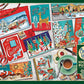 Cobble Hill 1000 Piece Puzzle - Mid Mod Season's Greetings - Sample Poster Included