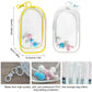 2-Pack Clear Figure Display Bag for 17cm Dolls - Doll Pouch with Keychain, Portable & Dustproof Carrying Case for Funs Collectibles