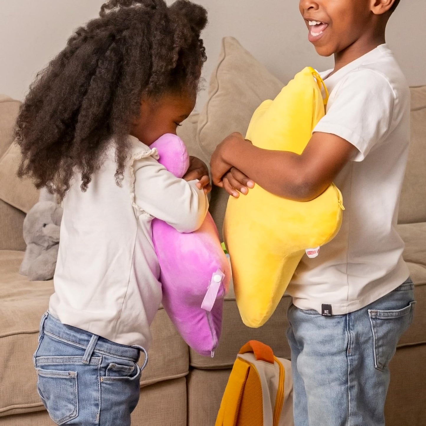 Kiddzentials Star Pillow 15in with Interior Memory Foam, Removable Outer Layer, Throw and Floor Pillow for Kids, Perfect for Classrooms, Childrens