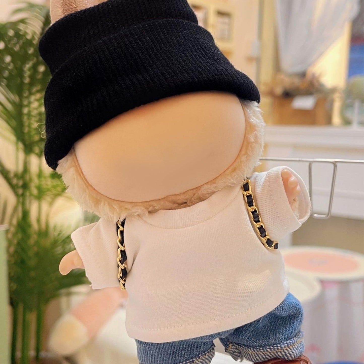 GerdfeiTawtab Clothes Fit for 17CM Doll, Fashion Doll Clothes Outfit Set Cute Theme Designer Toys Dress Accessories for Collector Fans Display (D B&W