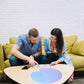 ZZYFGH Round Jigsaw Puzzle, Impossible Challenge 120 Pieces Color Changing Iridescent Acrylic Difficult Puzzles Game for Adult
