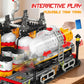 Modular Gas Station & Chemical Plant Building Set, 743 PCS Industrial Storage Tank Brick Model with Loading Bay, Display Model Kit for Adults and Kids