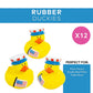 Fun Express Patriotic Rubber Ducks Party Favors 12 Pack - Mini Duckies Bulk for Kids Birthday, Classroom Prizes, Treasure Box Toys | Jeep Ducks