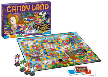 Candy Land Willy Wonka and the Chocolate Factory Board Game | Themed Candy Land Board Game | Artwork from the Willy Wonka Movie