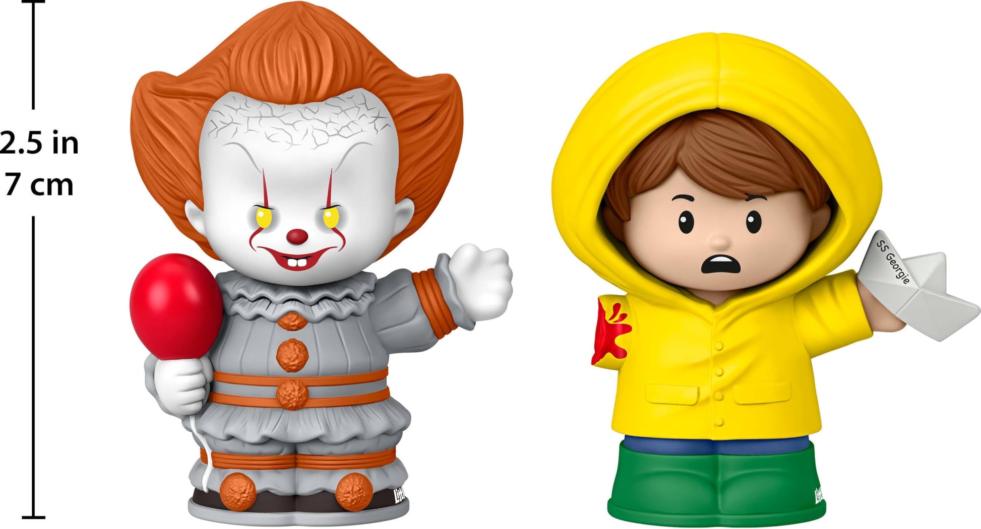 Little People Collector IT Movie Special Edition Set for Horror Fans, Pennywise & Georgie Figures in a Display Package
